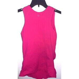 Fit 2 B Mom maternity tank top size S Deep pink sleeveless athletic casual